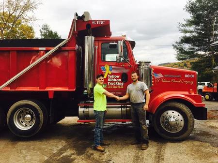 Yellow Ribbon Trucking Handshake