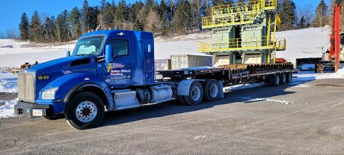 Blue Hauling Pipe